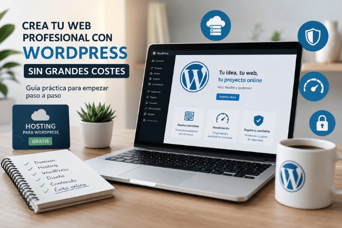 Guía práctica para crear una web profesional en WordPress sin empezar con grandes costes