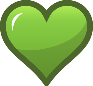 Corazón verde: esperanza