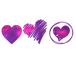 Corazón morado